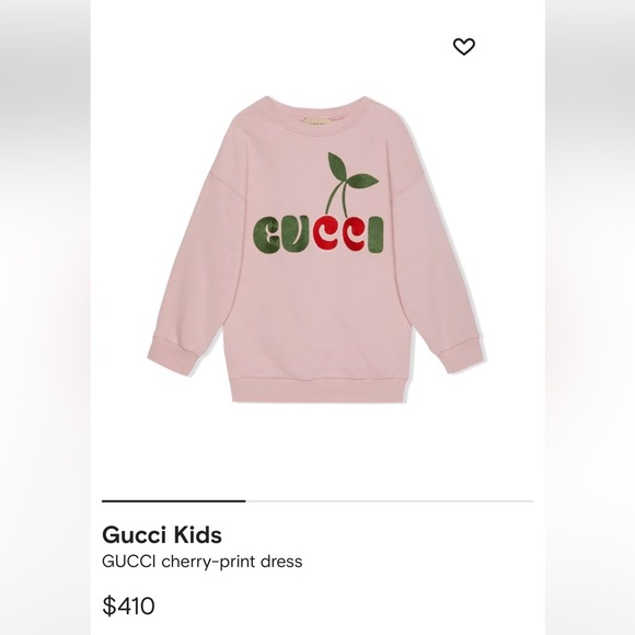 GUCCI Kids cherry-print dress
